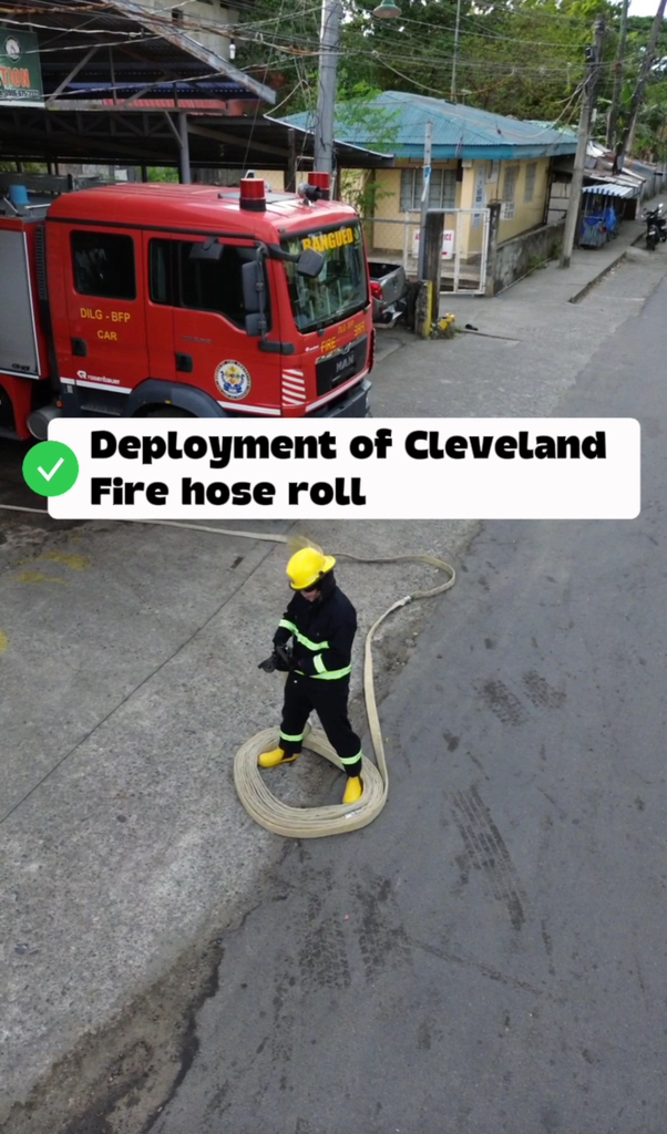 The Cleveland hose load is a compact, shoulder-carried coil of hose ...
