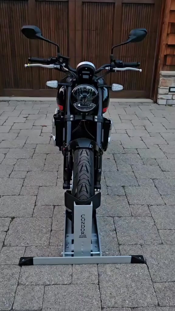 CONDOR Garage Dolly. For Every Motorcycle. www.https://condor-lift.com ...