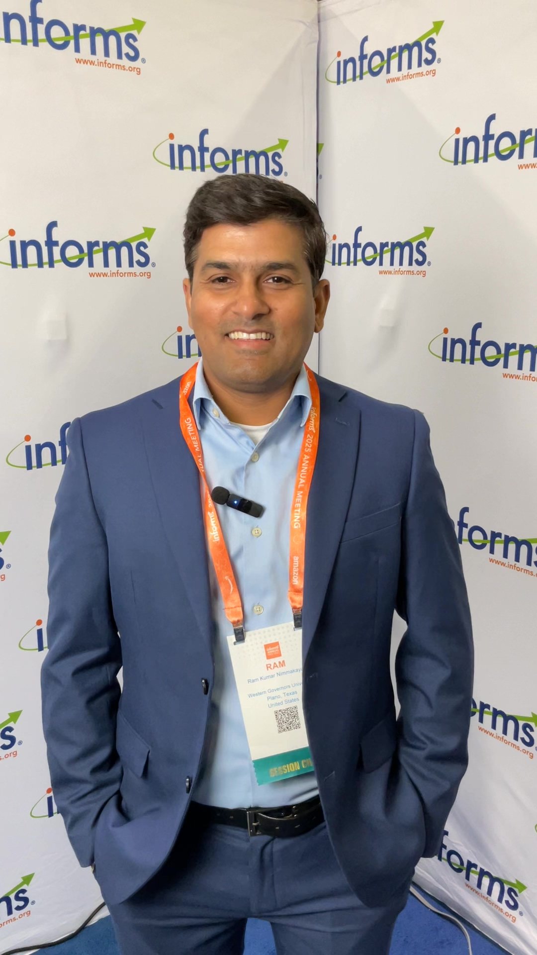 INFORMS Member in a Minute with Ram, from the 2025 INFORMS Annual ...