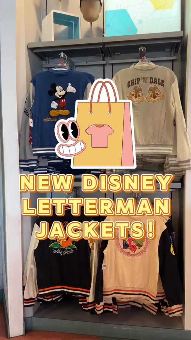 NEW Disney Letterman Jackets are now available in Walt Disney