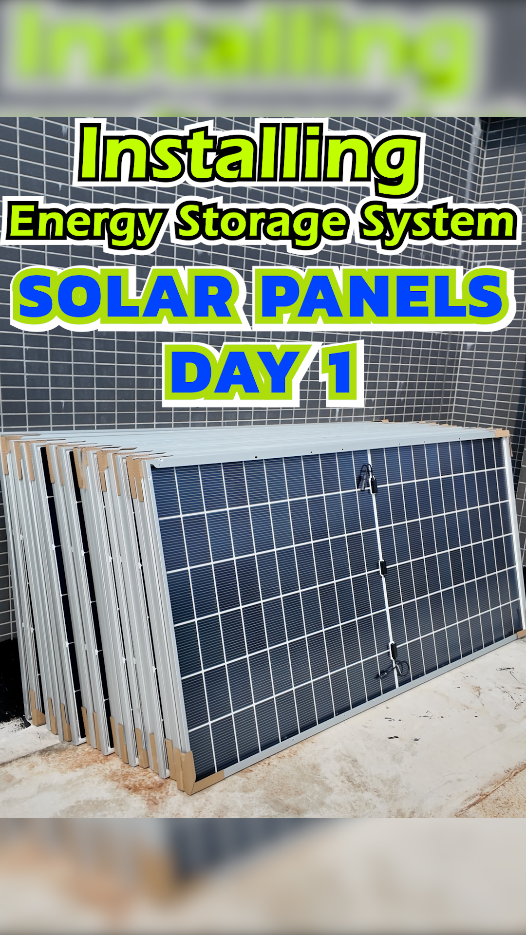 SUNC Energy Storage System: Installing Solar Panels Day 1, Unboxing 36 ...