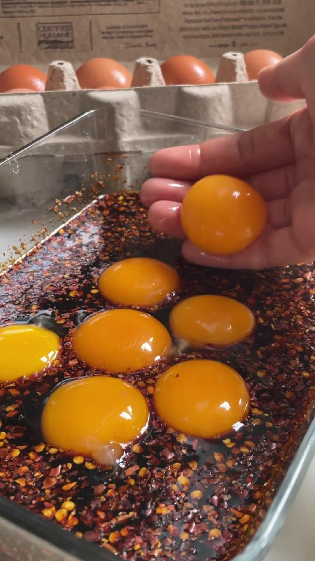@groovyfoodiess link in bio: https://tasty.co/recipe/marinated-egg ...