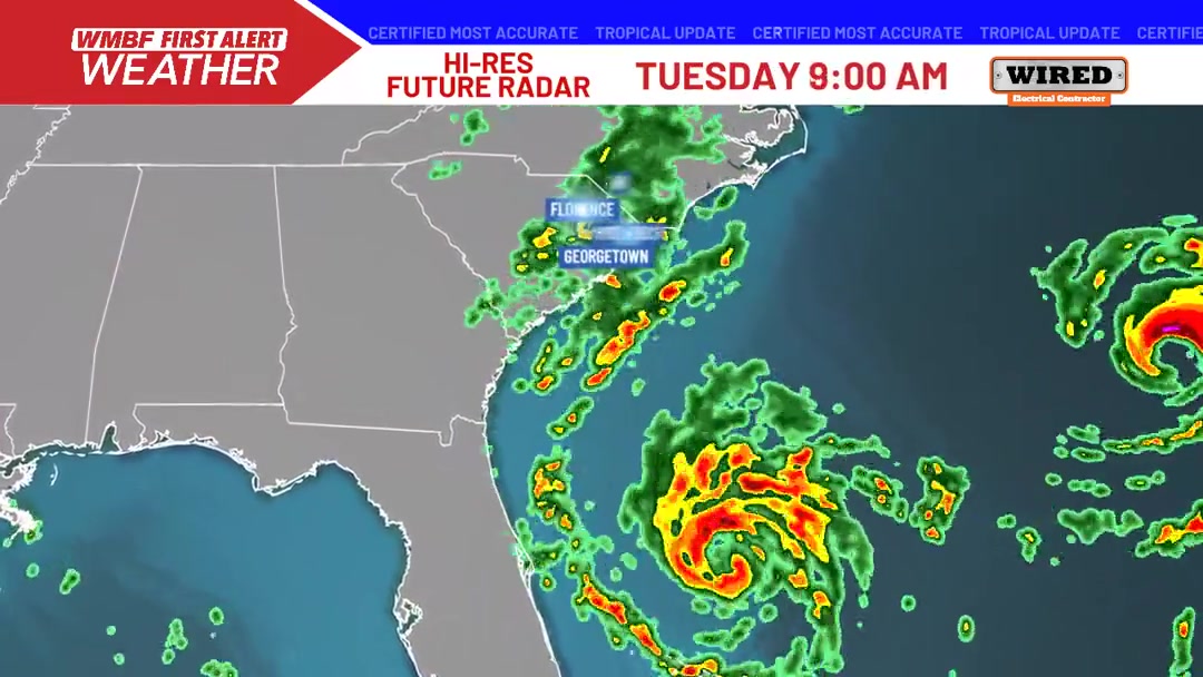 FUTURE RADAR | The exact track and strength of Imelda will determine ...