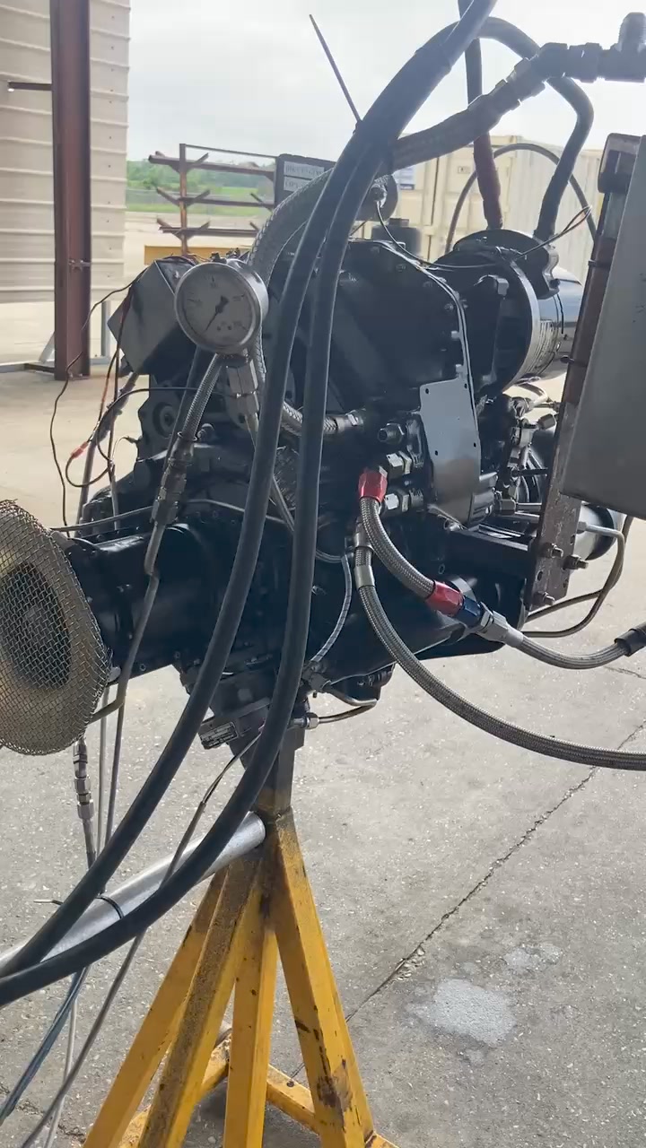 T63-A-700 gas turbine engine slowly coming alive for the turbine ...