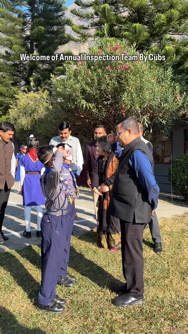 Welcome of Annual Inspection Team By Cubs #kvsainj #kvs #welcome #cubs ...