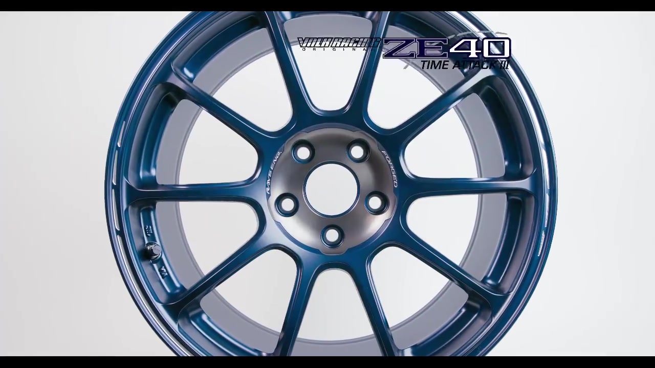 VOLK RACING ZE40 TIME ATTACK III Color: Metallic Blue / Matte 