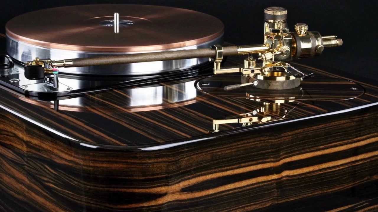 Supreme-Analog Tangenta reference tonearm in shiny gold finish on ...