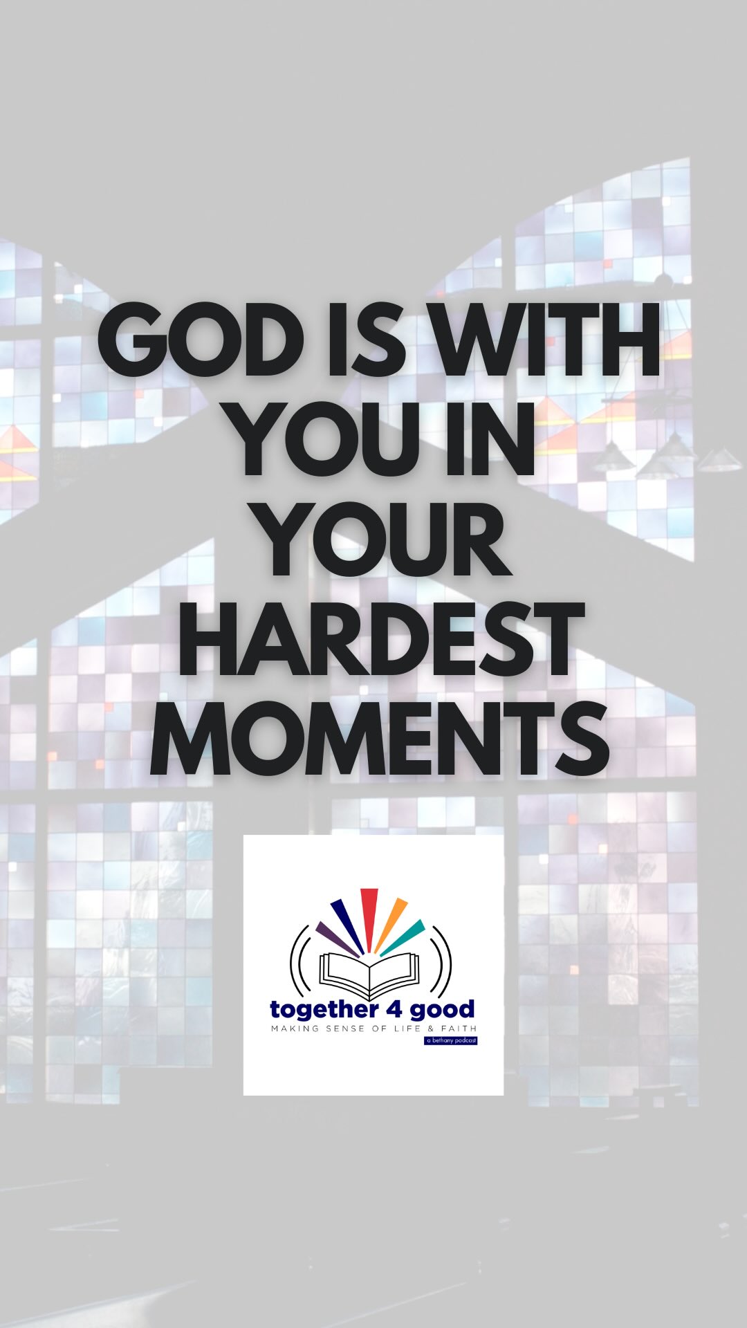 Christmas tells us God doesn’t stay distant. God comes close ...