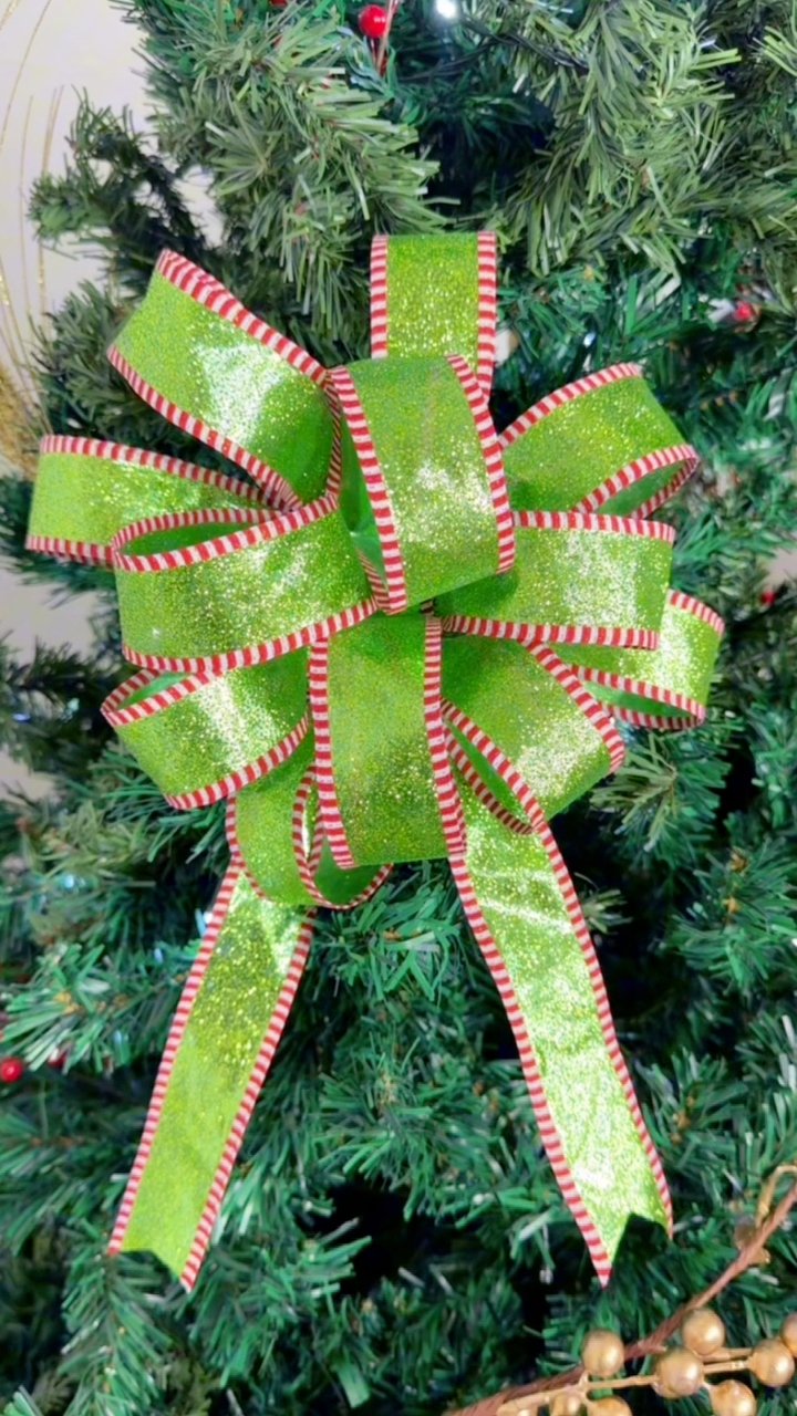 Como hacer moño de Navidad fácil #navidad #navideño #diciembre #arbol # ...