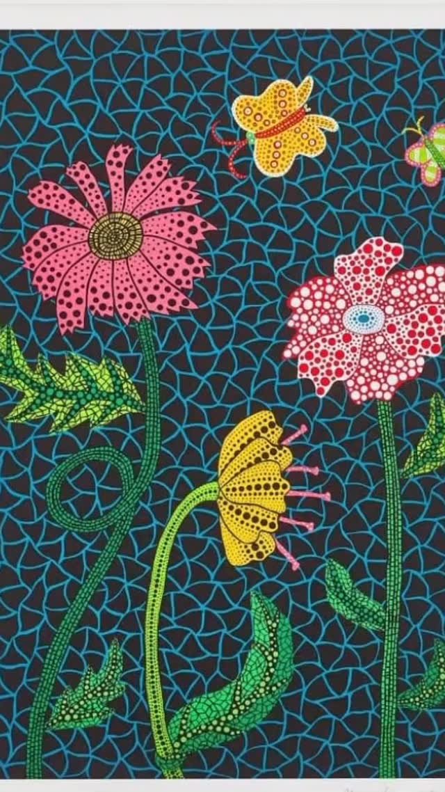 Yayoi Kusama - Flowers (2002) #yayoikusama | Contemporary Art