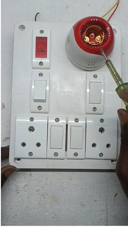 4 switch 2 socket 1 indicator 1 holder connection | Rajesh Raj | Facebook