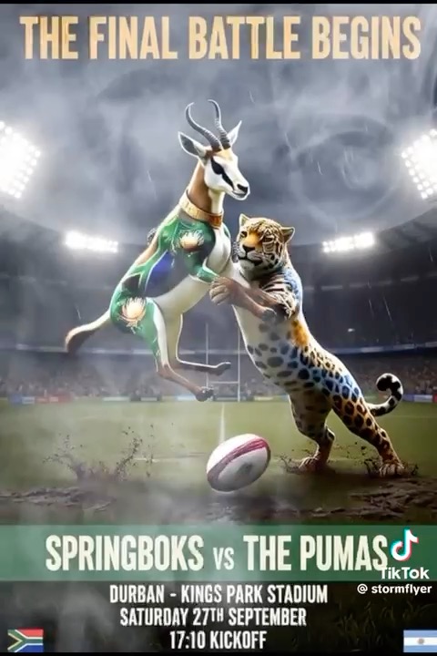 Springboks vs Argentina — Durban, Kings Park By Simon Magloo Ngubane ...