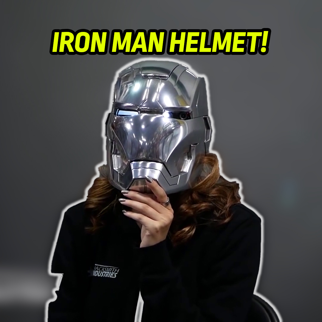 hacksmith iron man helmet XSociety Electric Introducing the cutting www.hiddenheroes.store, Custom Black IRONMAN Helmets