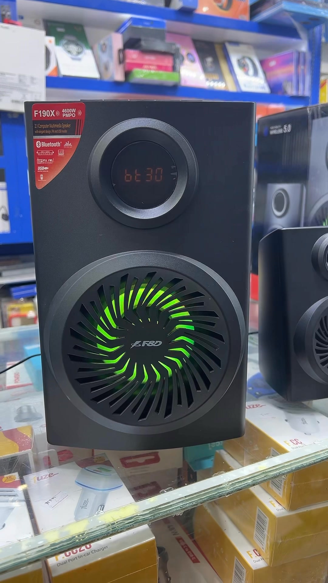 F&D F190X 2.1 Multimedia Speaker ⚡ 4600W P.M.P.O Power