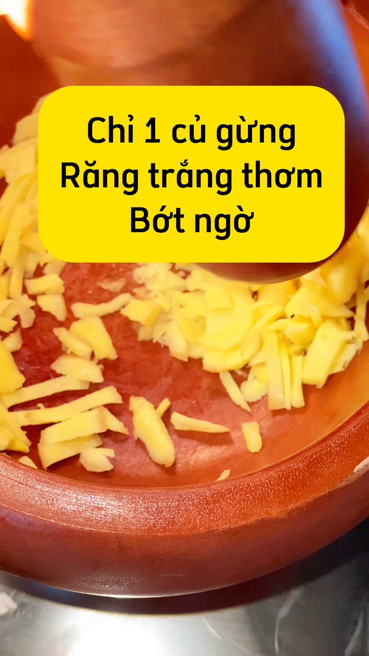 Rắng trắng sáng từ củ gừng #reelschallenge #fypシ゚ #chuyencuaapao # ...