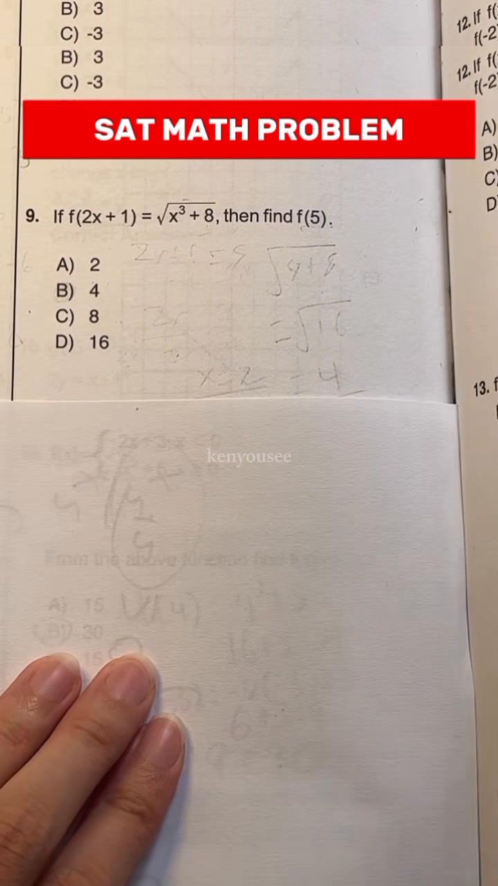 Your SAT/ACT Math Tutor ‼️ Looking for Math problems and questions ...