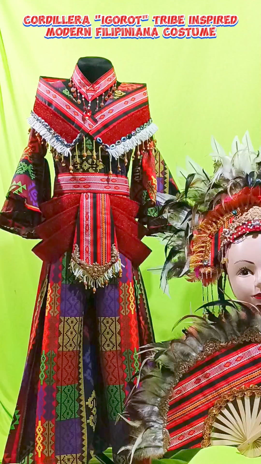 igorot dress design Cordillera Tribe Inspired Modern Filipiniana Costume Tutorial Color:Custom Color (For Free） collection:mom White Lace Off Shoulder
