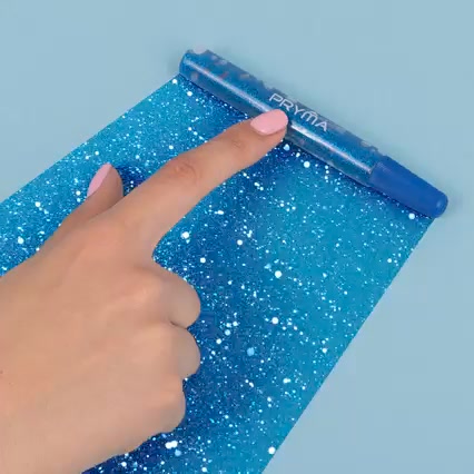 Set Di 6 Penne Adesive Glitter Con Punta Fine, Colla Lavabile E Sicura Per Scrapbooking, Biglietti E Progetti Artistici, Colori Vivaci