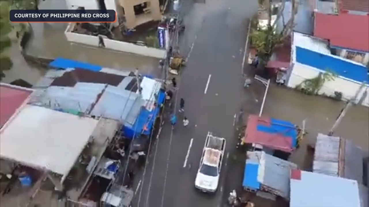 WATCH: Houses in Milaor, Camarines Sur, are still submerged in ...