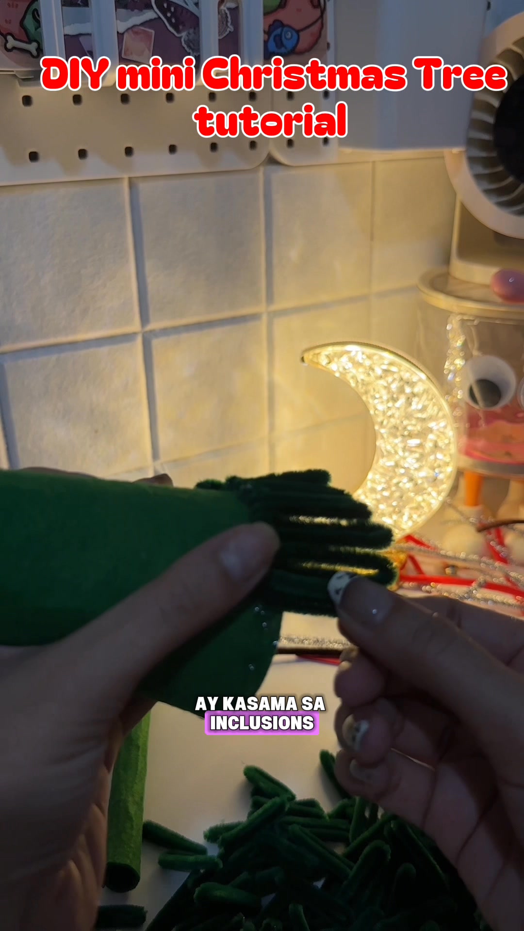 DIY mini Christmas Tree Decoration Tutorial using fuzzy wires 🎄 ...