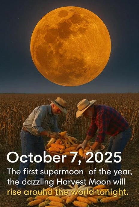 🌕 Don’t Miss Tonight’s Harvest Supermoon – A Magical Night Sky Show ...