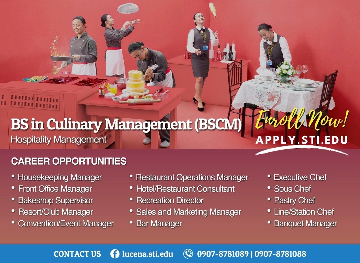 BS in Culinary Management (BSCM) | Be a tastemaker as an esteemed and ...