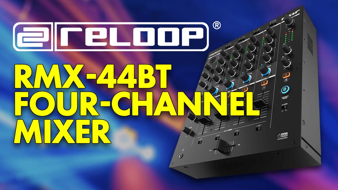 The RMX-44BT is a stripped-back 4-channel club mixer, with just