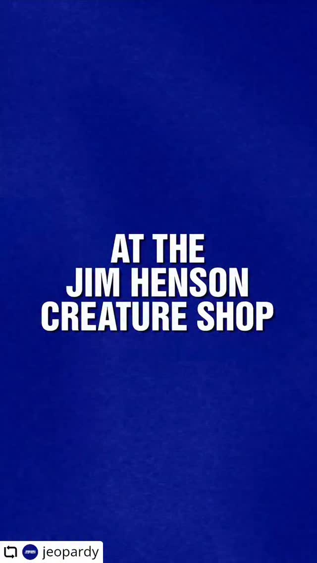 #Repost @jeopardy • • • • • • Hi-ho, Jim Henson category here! 🐸🐷 ...