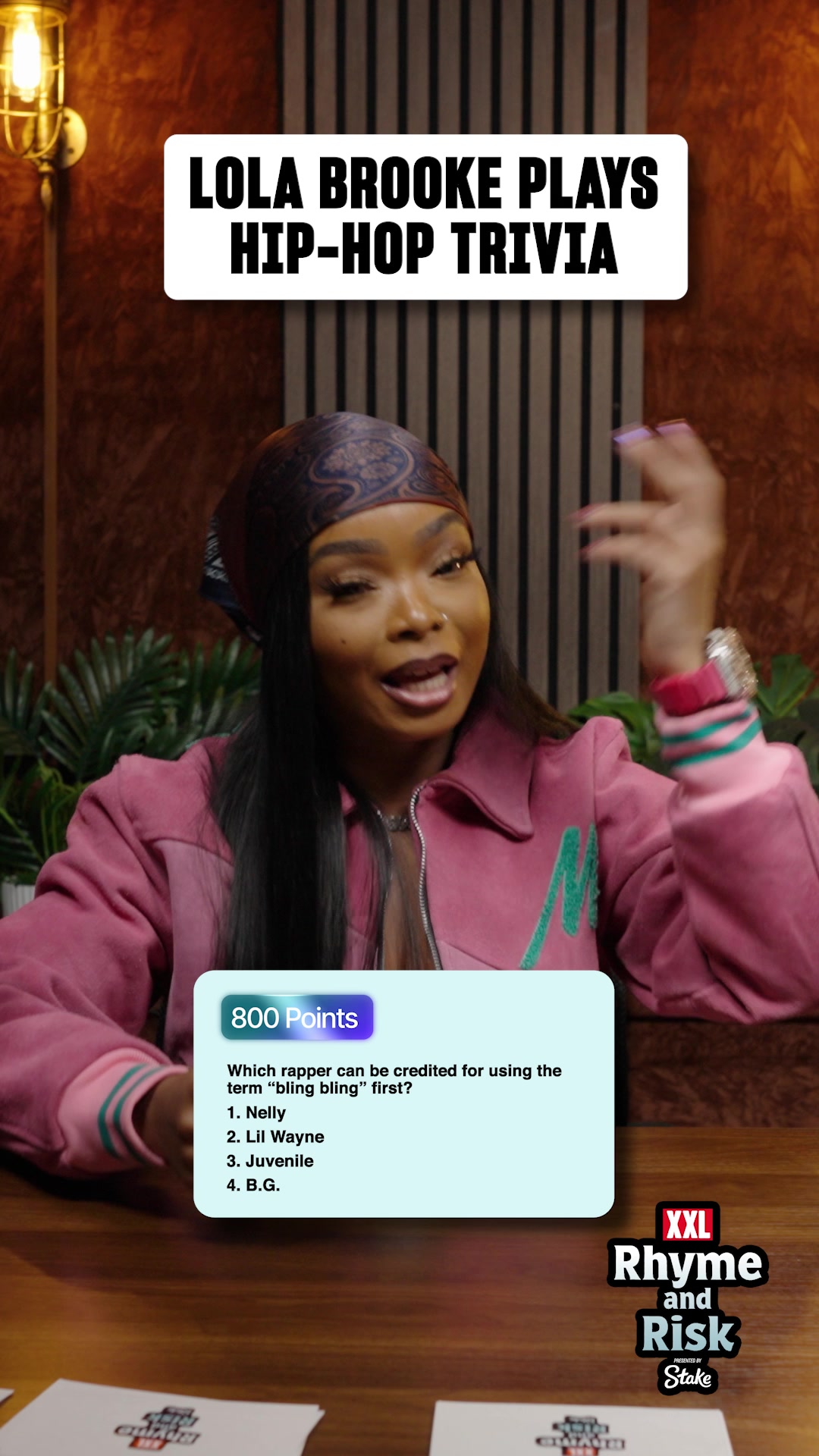 Lola Brooke puts her hip-hop IQ to the test in XXL's Rhyme and Risk ...