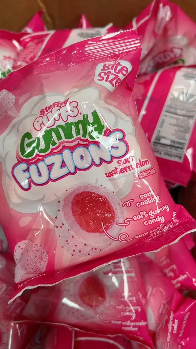 Let’s taste test some Stuffed Puffs Gummy Fuzions! #hellosweetscandy # ...