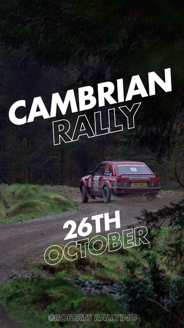 Just a reminder 🗓️ Only 5 days until Visit Conwy Cambrian Rally ...