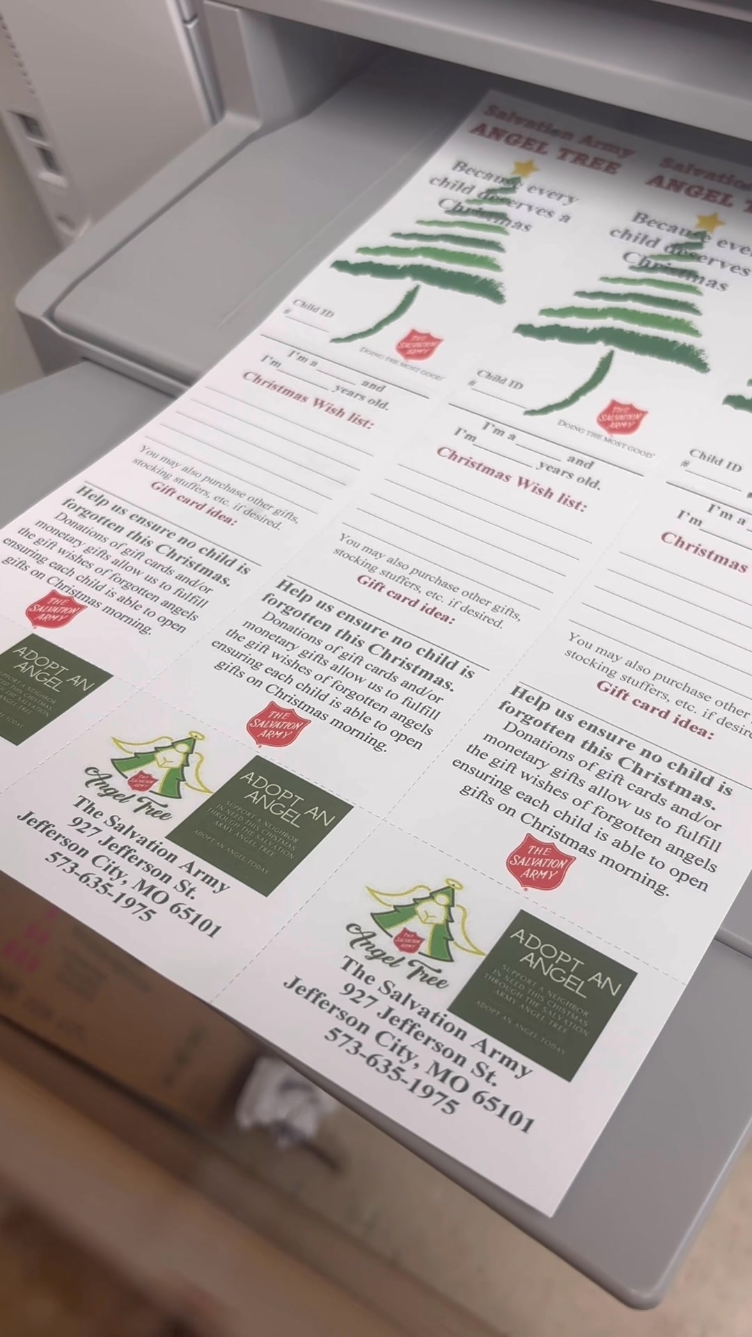 🎄 Hot off the press – our Angel Tree tags are ready! 🎁 We’re excited to ...