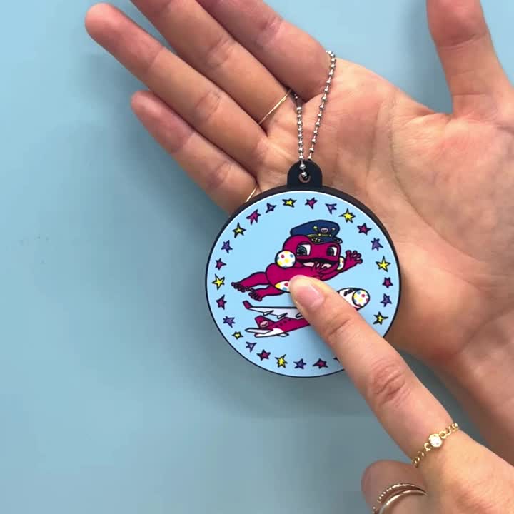けけちゃま新グッズ🐸】 #けけちゃま の声が流れるボイスキーホルダー