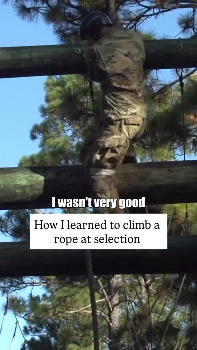 Probably should have spent more time learning to climb a rope before I ...