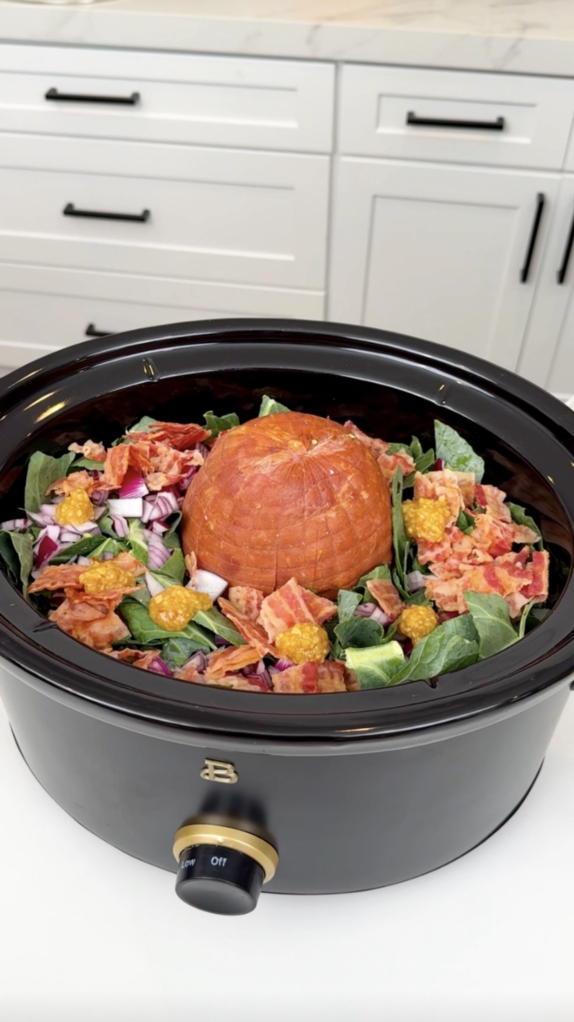 Easy fall time crockpot dinner Amy makes southern collard greens ...