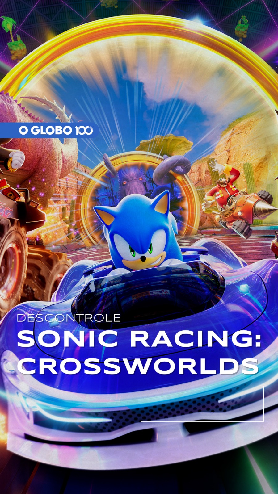 DESCONTROLE | SONIC RACING: CROSSWORLDS Sonic e seus amigos ...