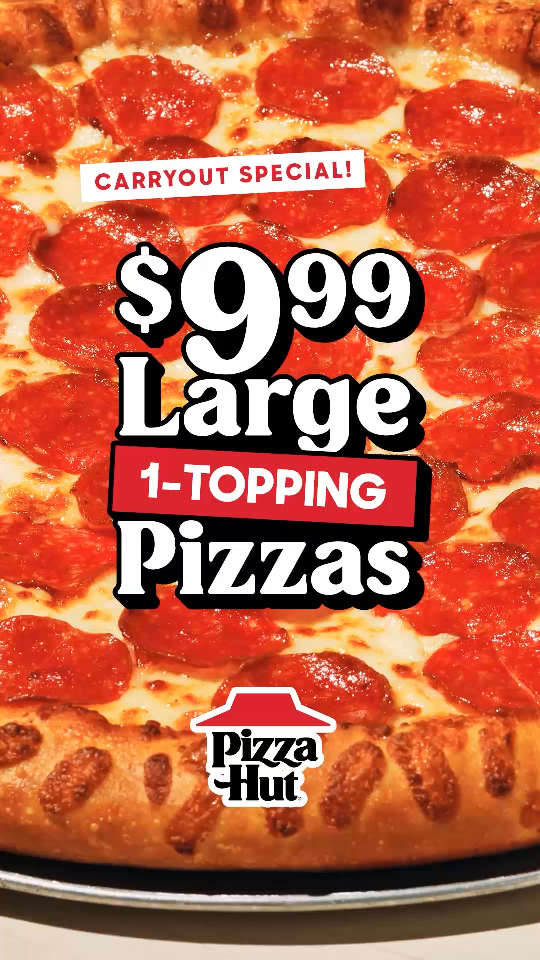 Satisfy your cravings with our best deal - a large pizza for just $9.99 ...