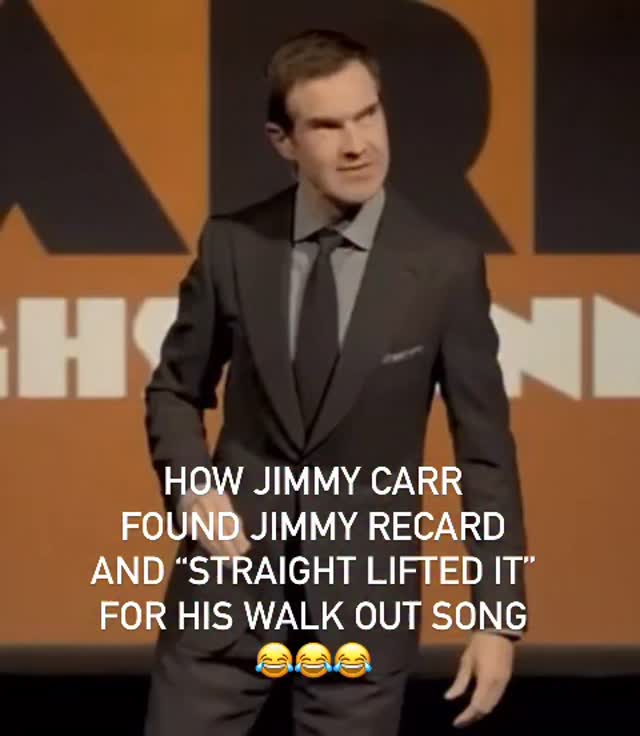 How Jimmy Carr found Jimmy Recard and “straight lifted it” for his walk ...
