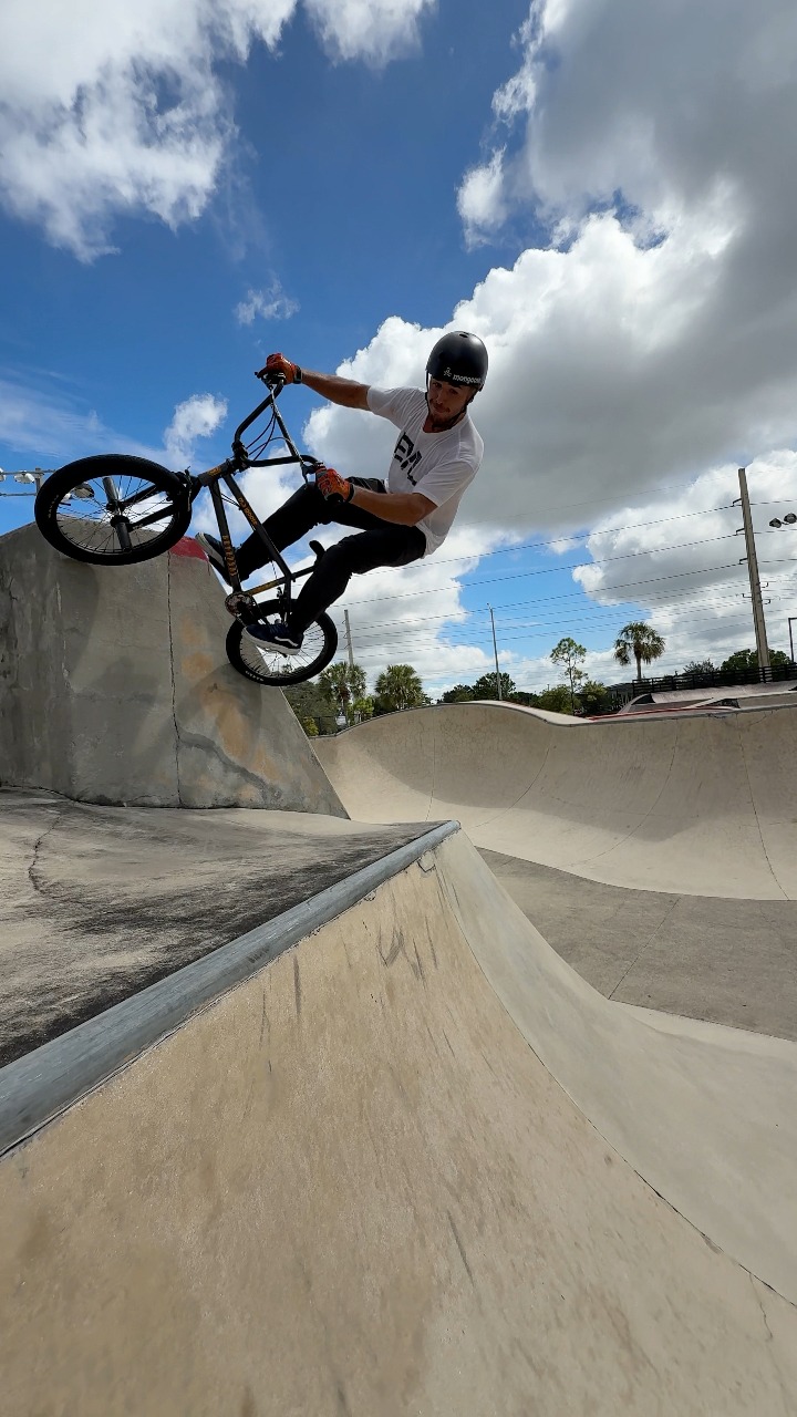 I don’t think that’s a real wallride but my BMX bike had other plans! # ...