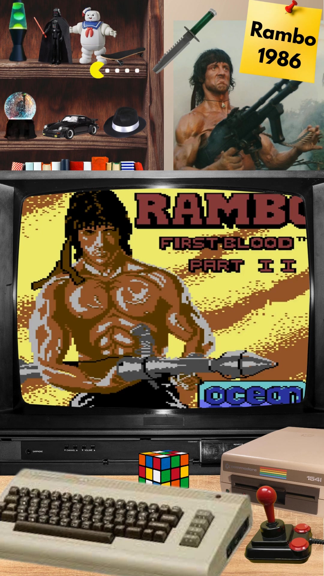 C64 - Rambo: First Blood Part II - 1986 #Rambo #C64 #retrogaming # ...