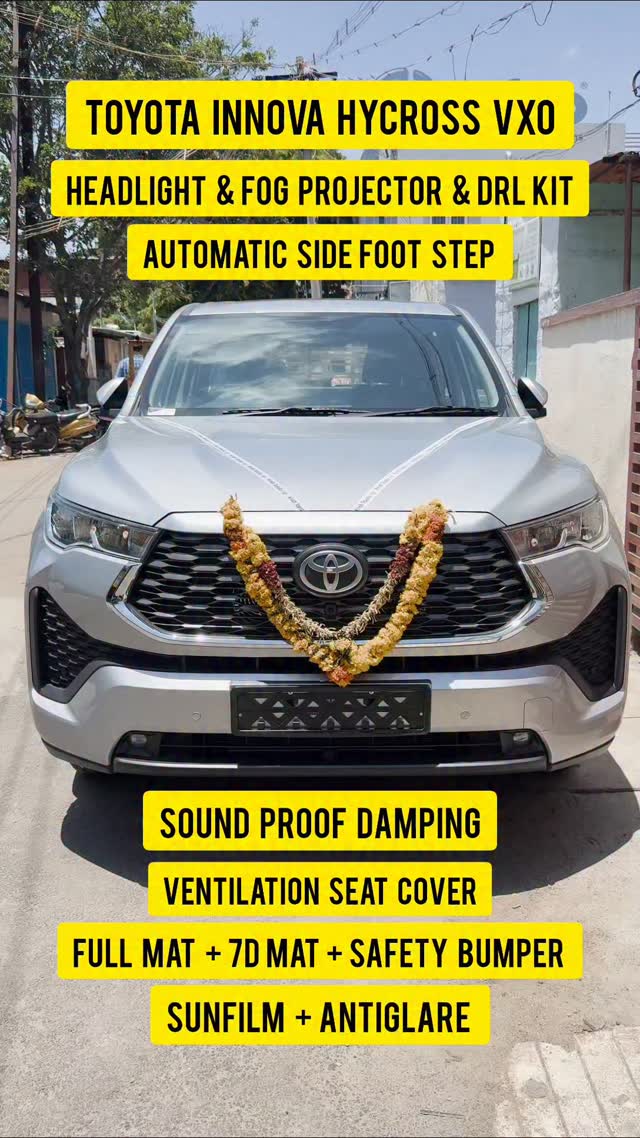 TOYOTA INNOVA HYCROSS VXO - Complete Modifications #afto #coimbatore # ...