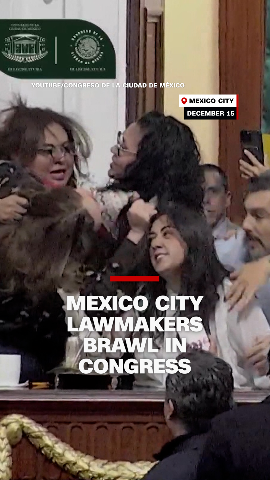 Several lawmakers in the Mexico City Congress physically clashed during ...