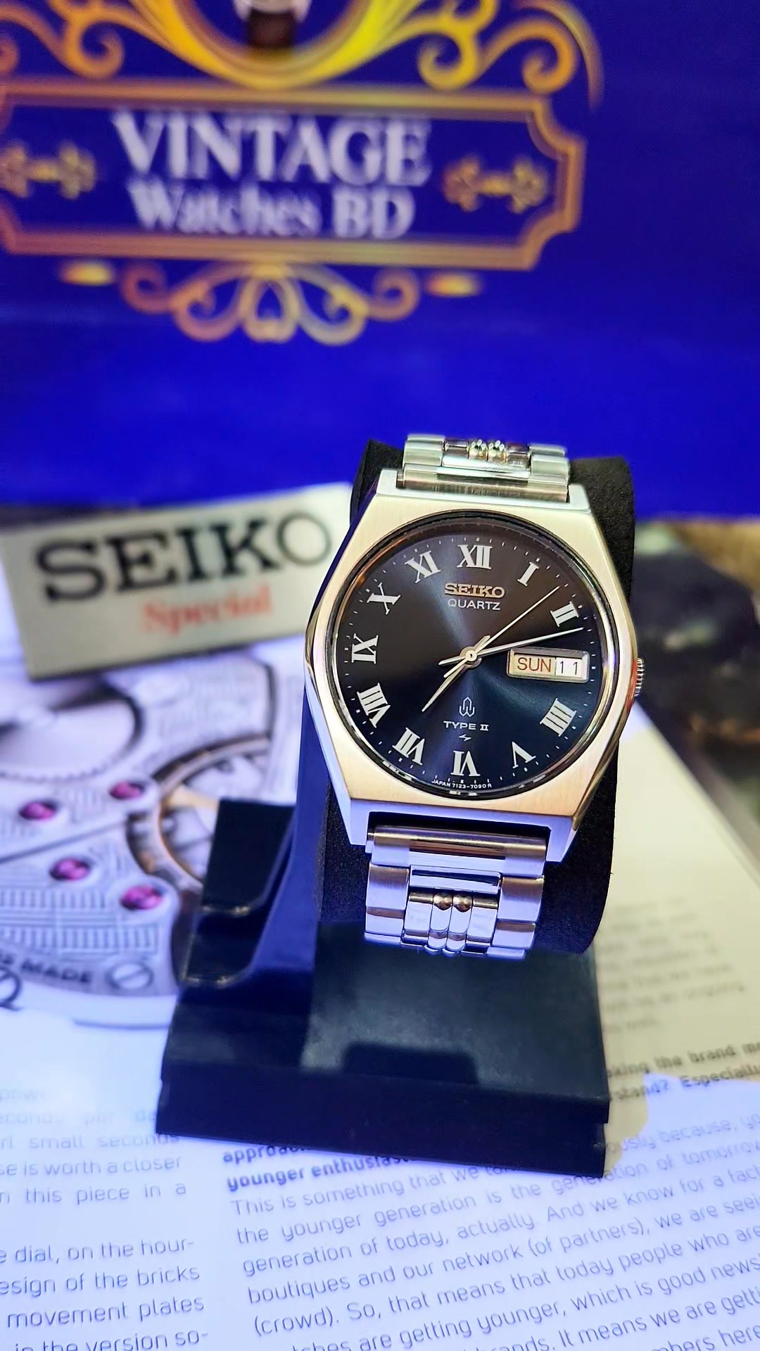1977 seiko type ii chocolate dial watch