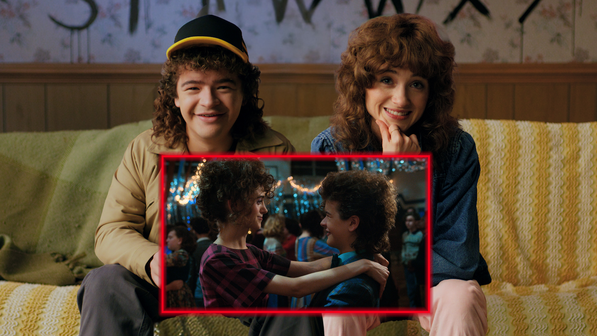 natalia and gaten watching this scene back warmed my little nerd heart ...