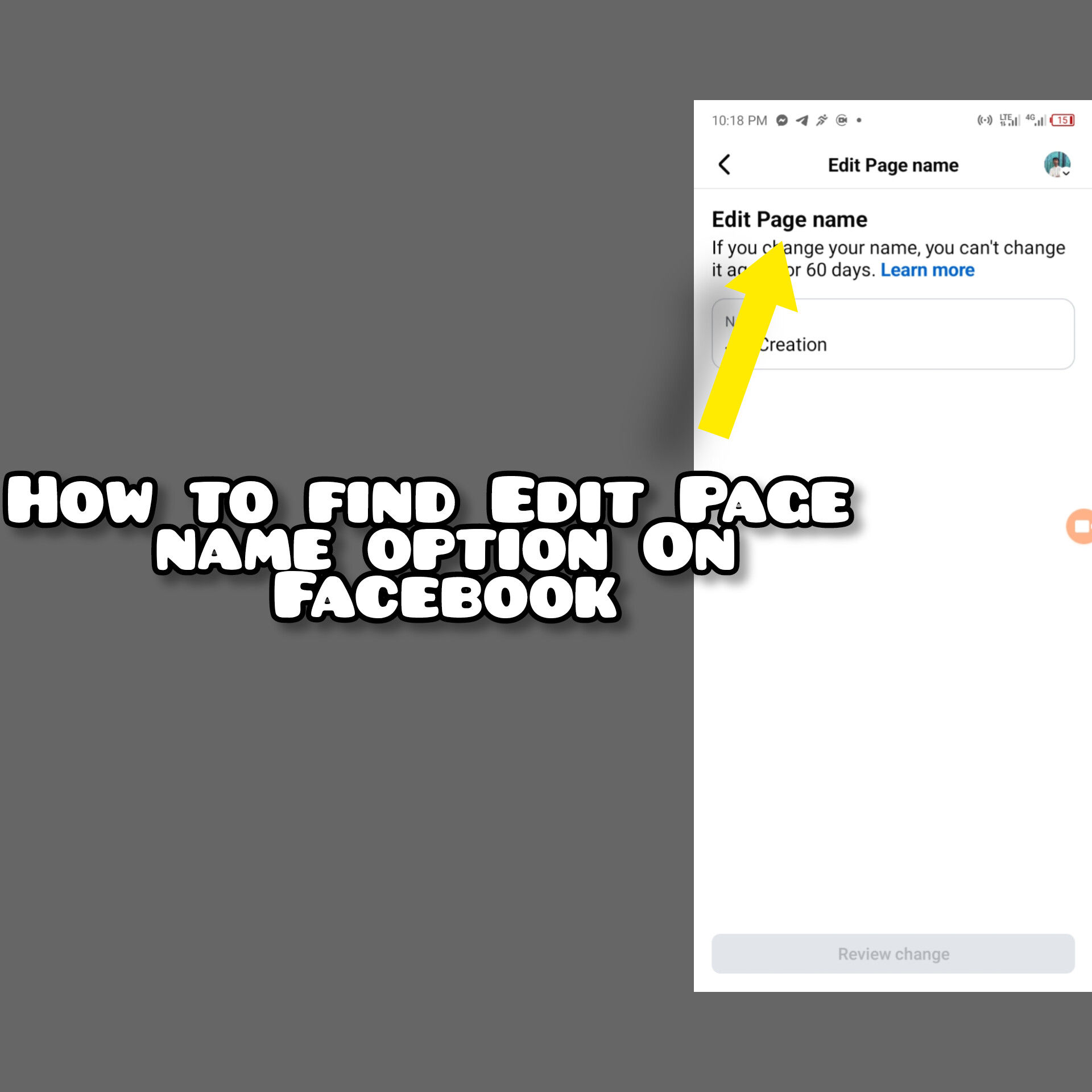 How to find edit page name option on Facebook page? #Howtofind