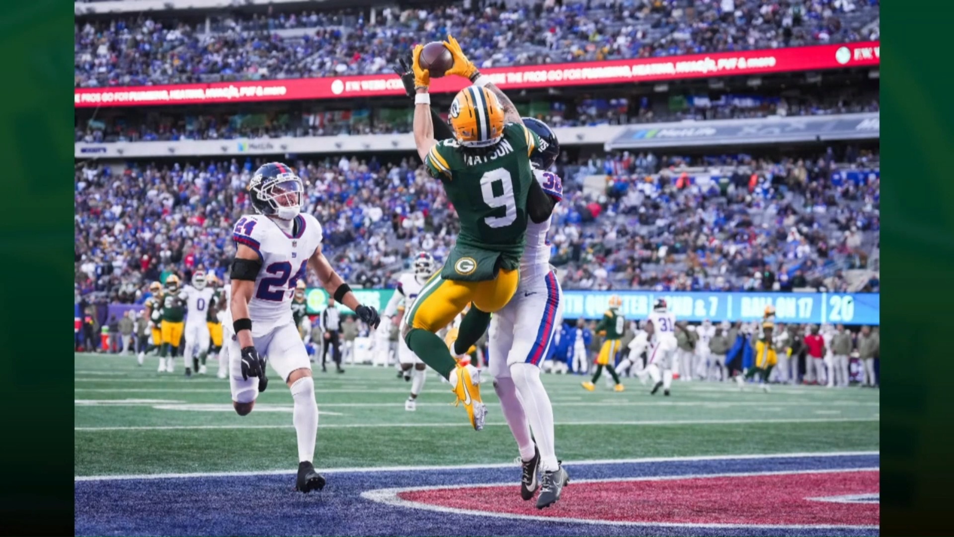 Christian Watson made two sensational touchdown catches to highlight ...