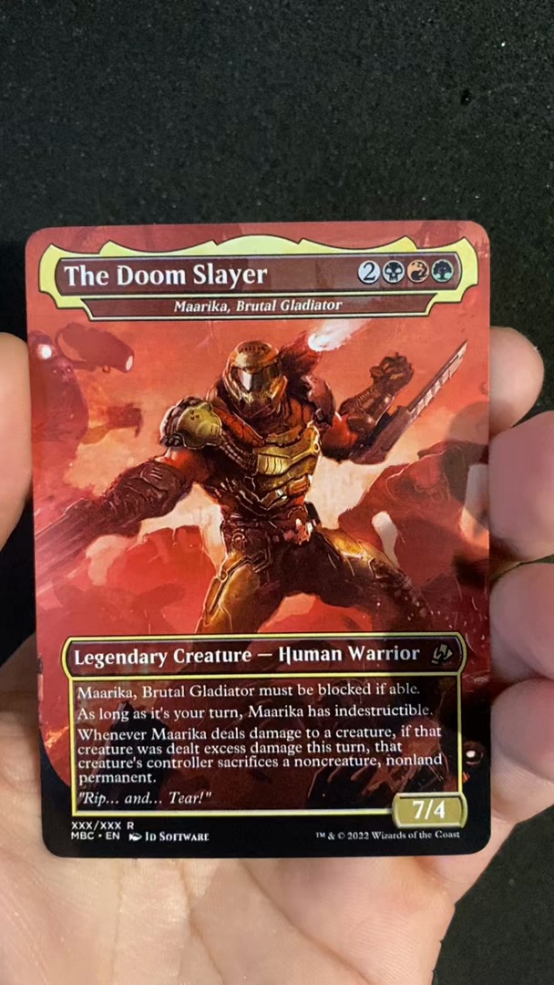 doom slayer mtg card Ultra Pro Sleeves The Dark Ages 105ct APEX Deck Protector Sleeves (Look at the top two cards of your library MTGNexus - Doom Slayer, Demon's
