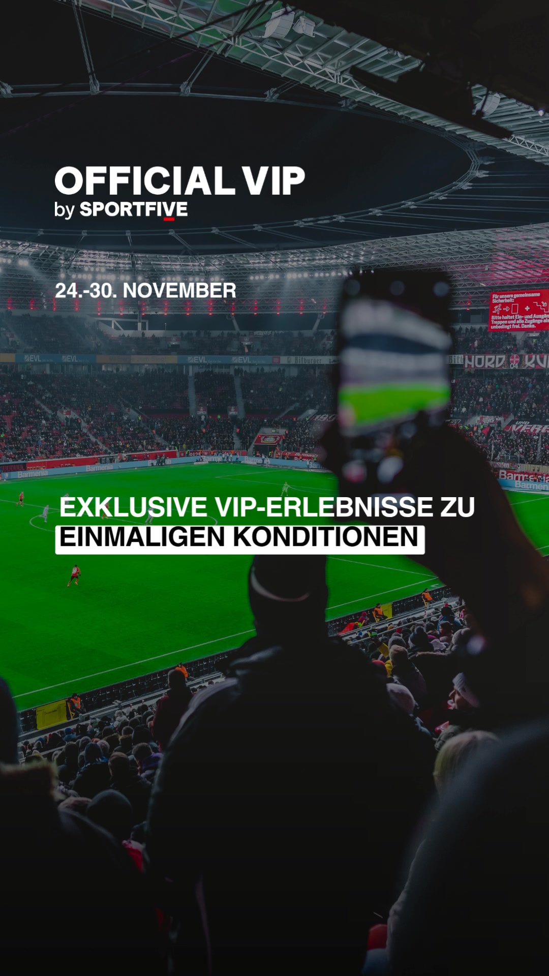 Entdecke unsere exklusiven VIP-Pakete! Erlebe erstklassige Plätze ...