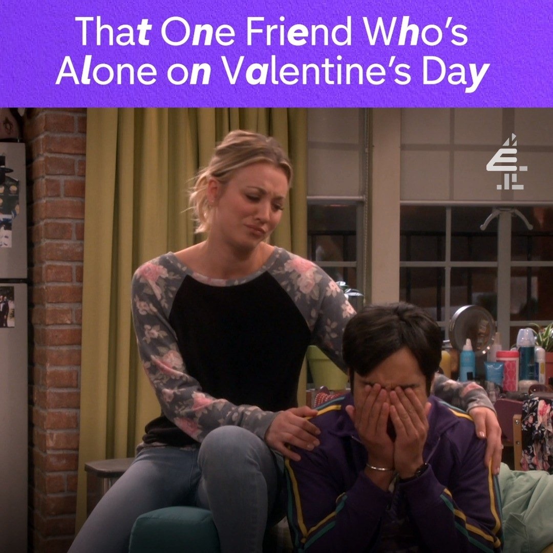 E4 - The Big Bang Theory - Alone on Valentine’s Day | Facebook