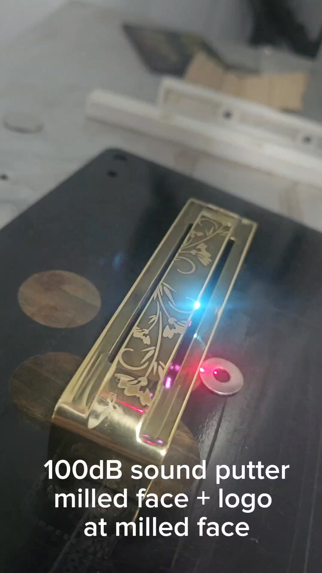 100 dB sound putter Milled Face + logo.(99.99 dB) Christmas Theme # ...